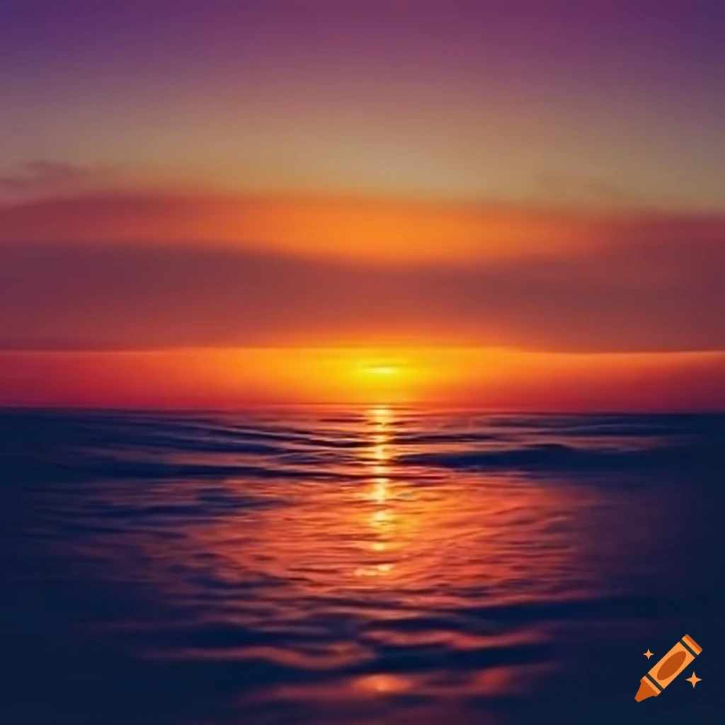 Sunset with two suns in the sky on Craiyon