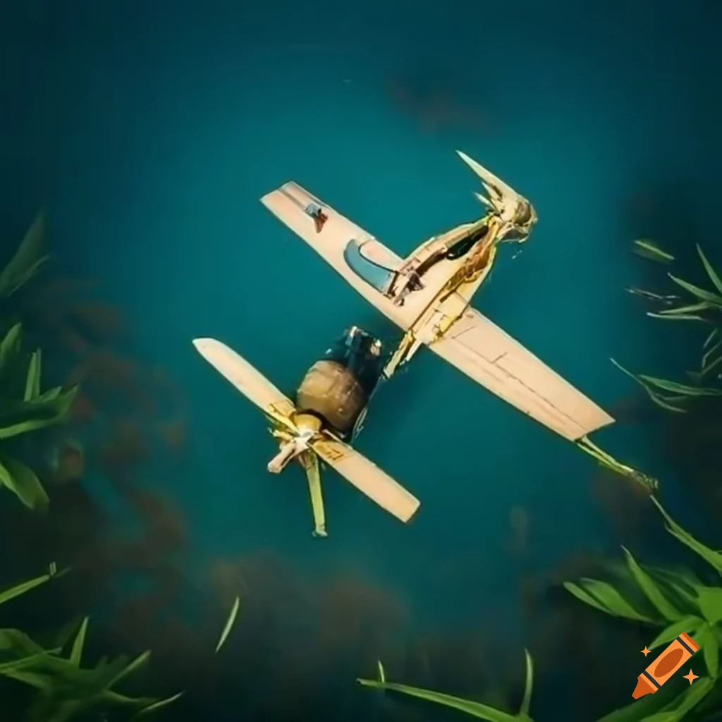 Single engine plane crashed in a lake within a forest
