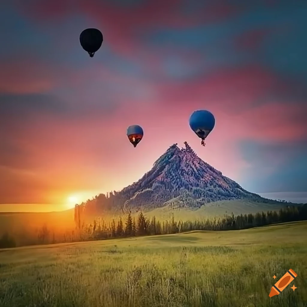 Holisitic nature coaching hot air balloon