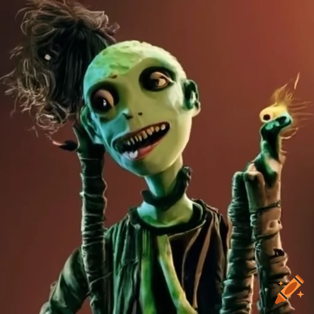 Tim burtoninspired salad fingers liveaction movie on Craiyon