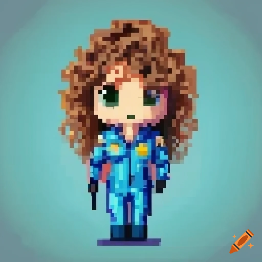 Retrowave illustration of Pixelart chibi male and female paramedics