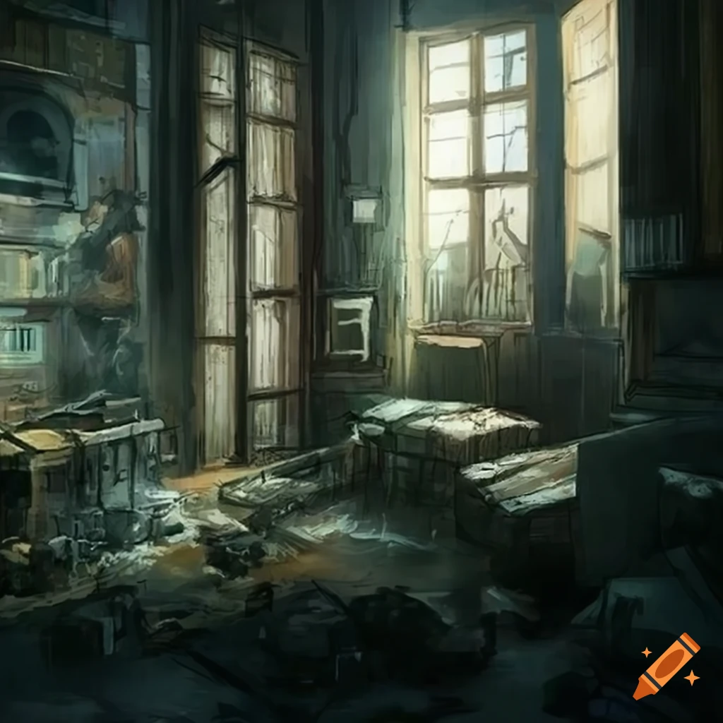 Post-apocalypse apartment concept art on Craiyon - Post Apocalypse Apartment Design