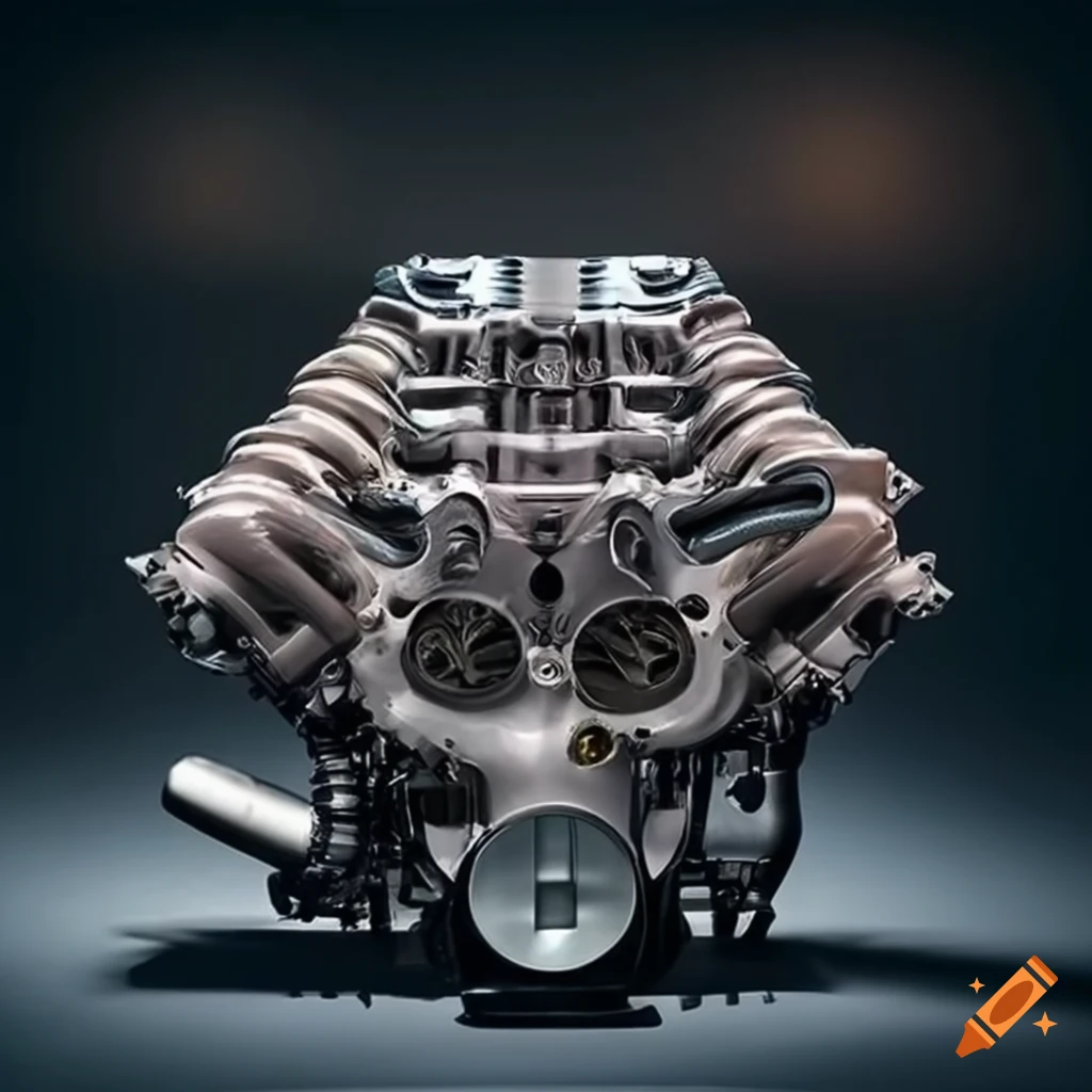 Powerful v10 engine with twin turbochargers on Craiyon