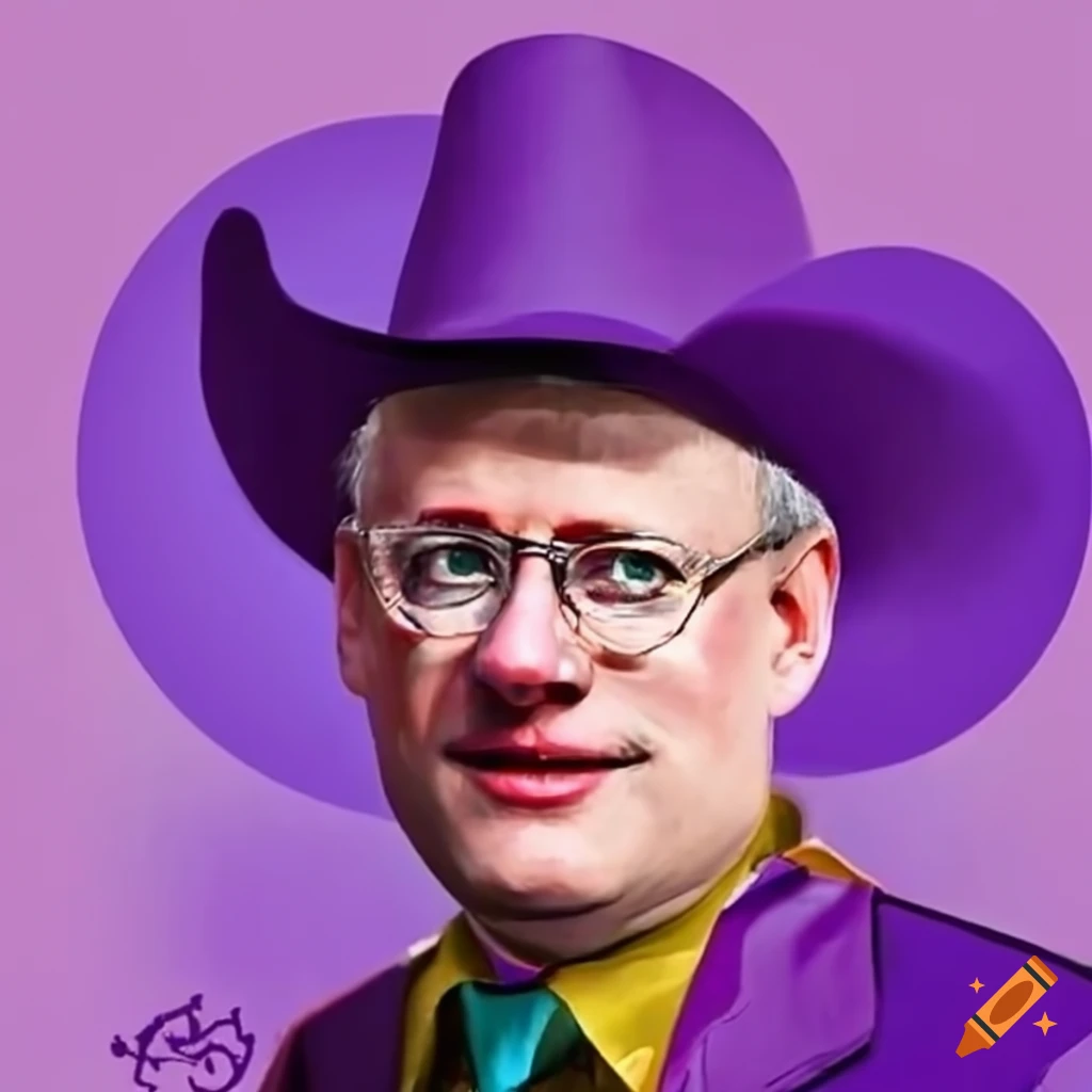Former Prime Minister Stephen Harper as a rodeo clown