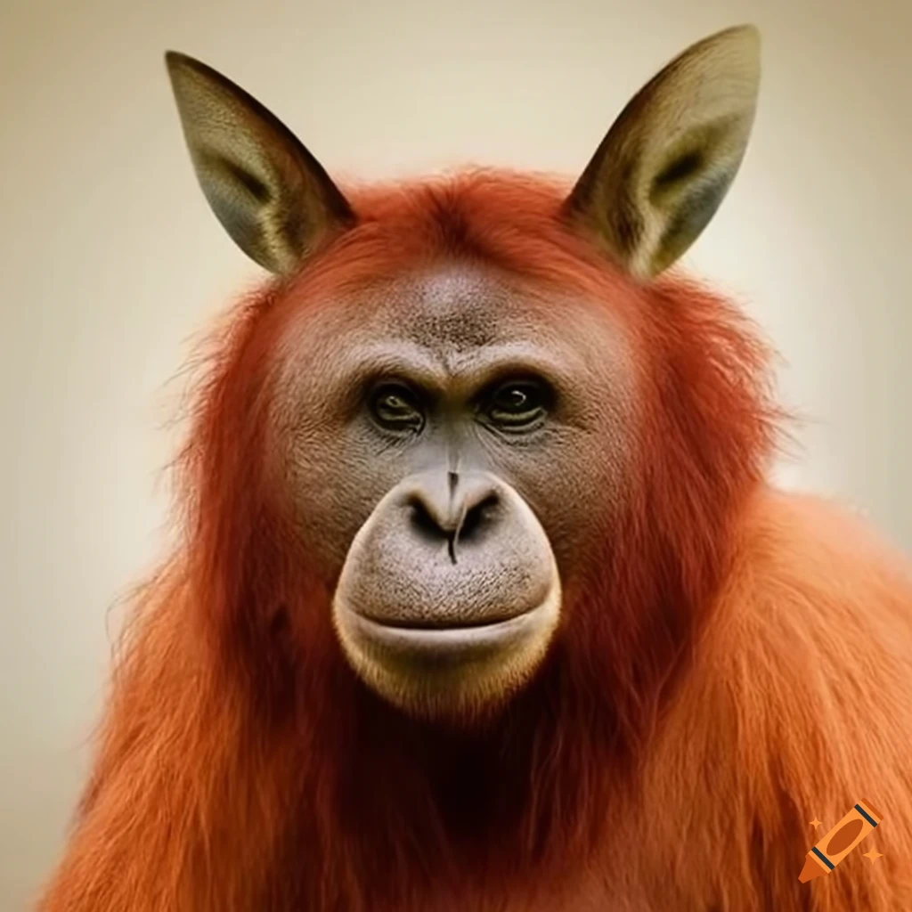 Kangaroo and orangutan hybrid animal