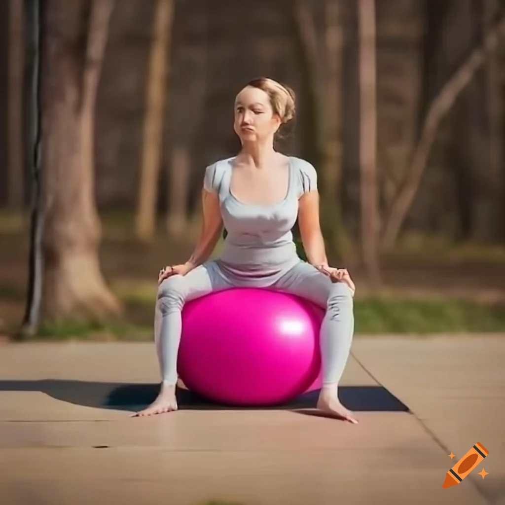mom-sitting-on-a-yoga-ball-on-craiyon