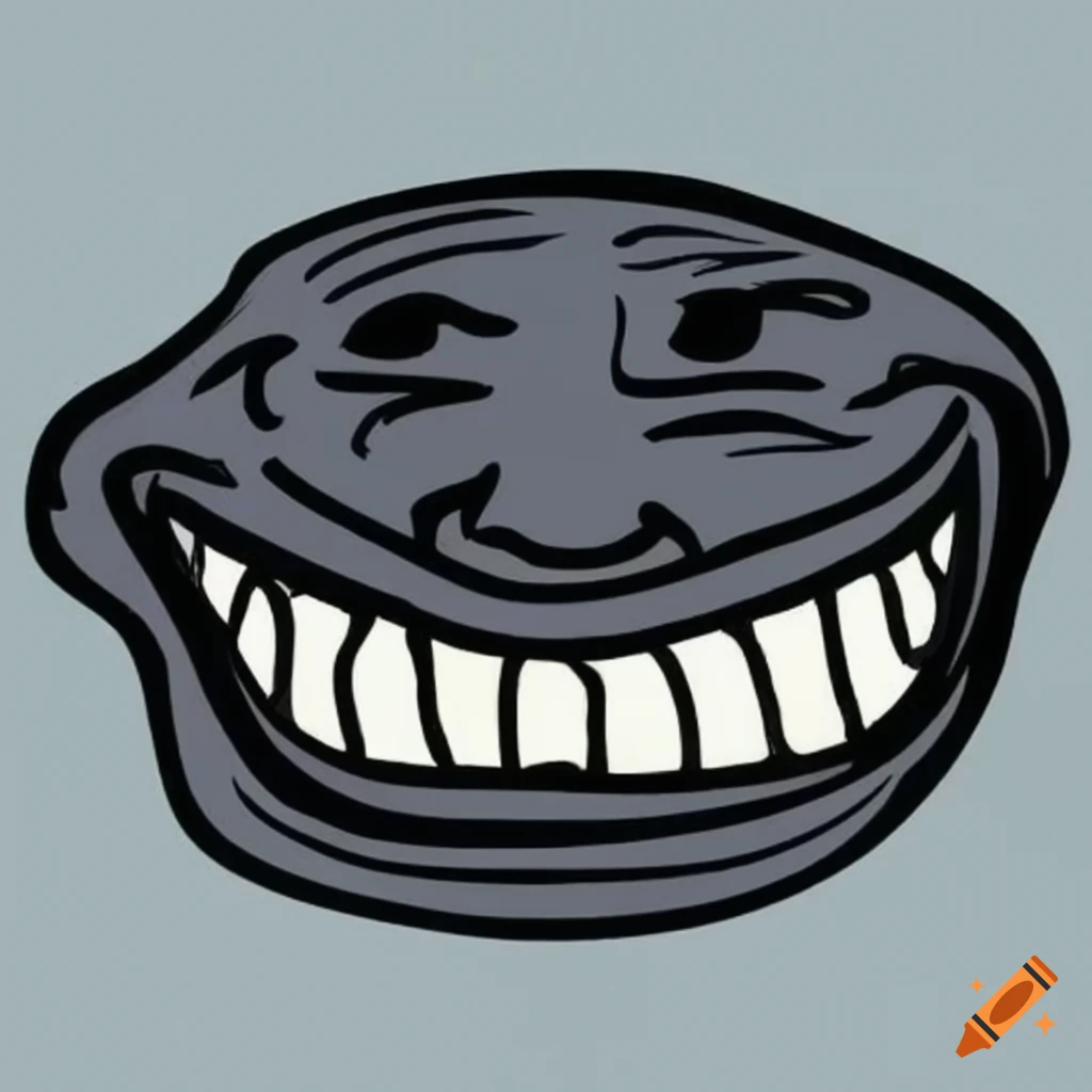 Troll face meme on Craiyon
