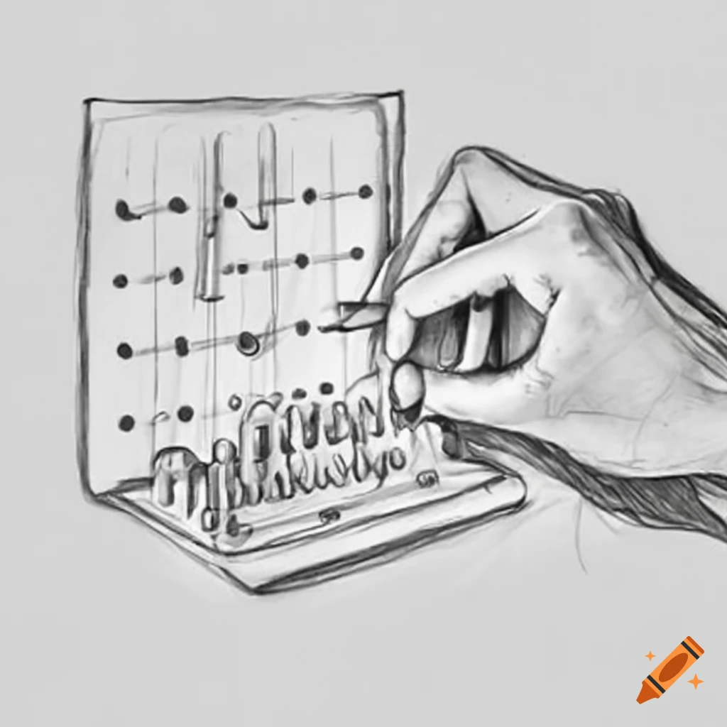 Hand using a pegboard