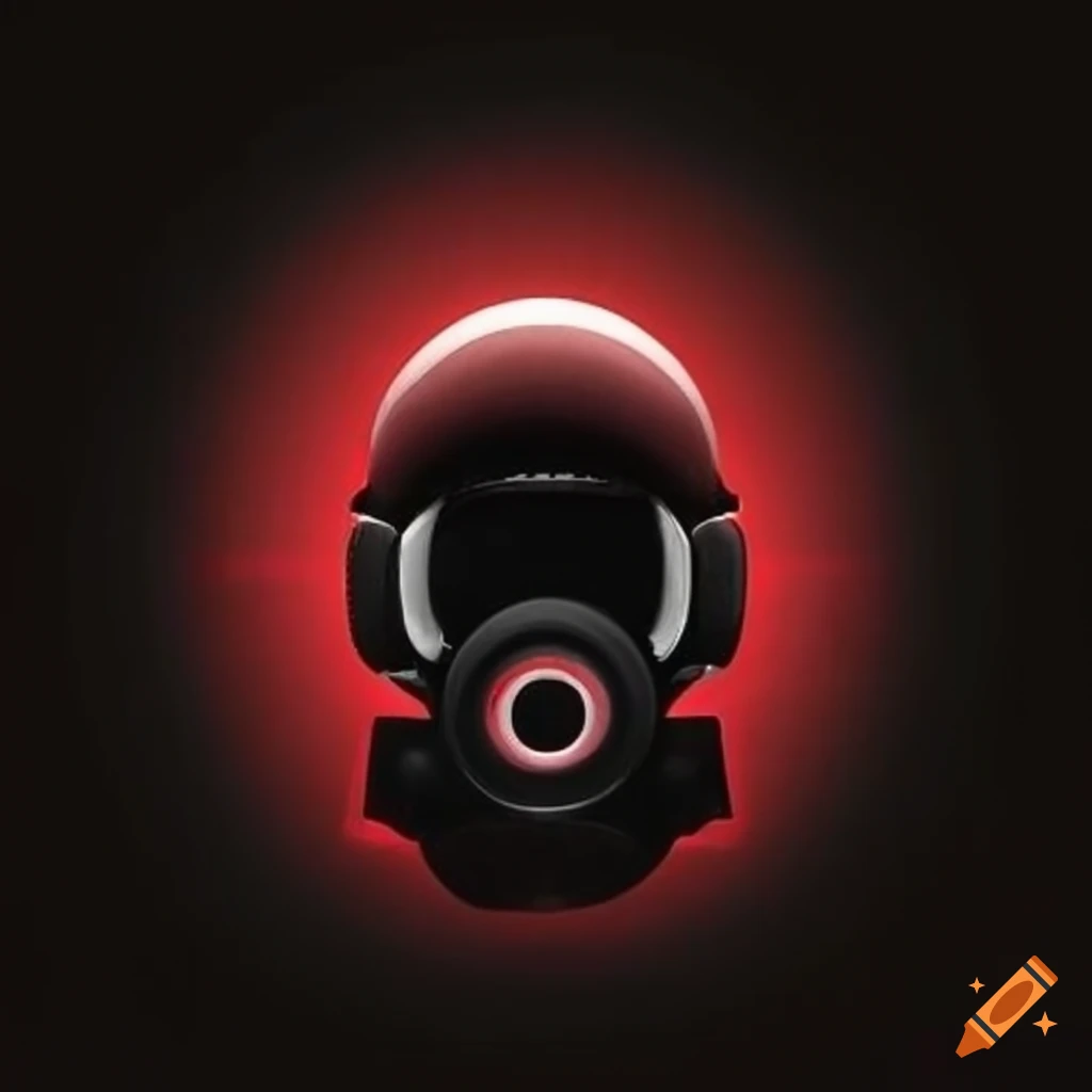 Red and black logo diver