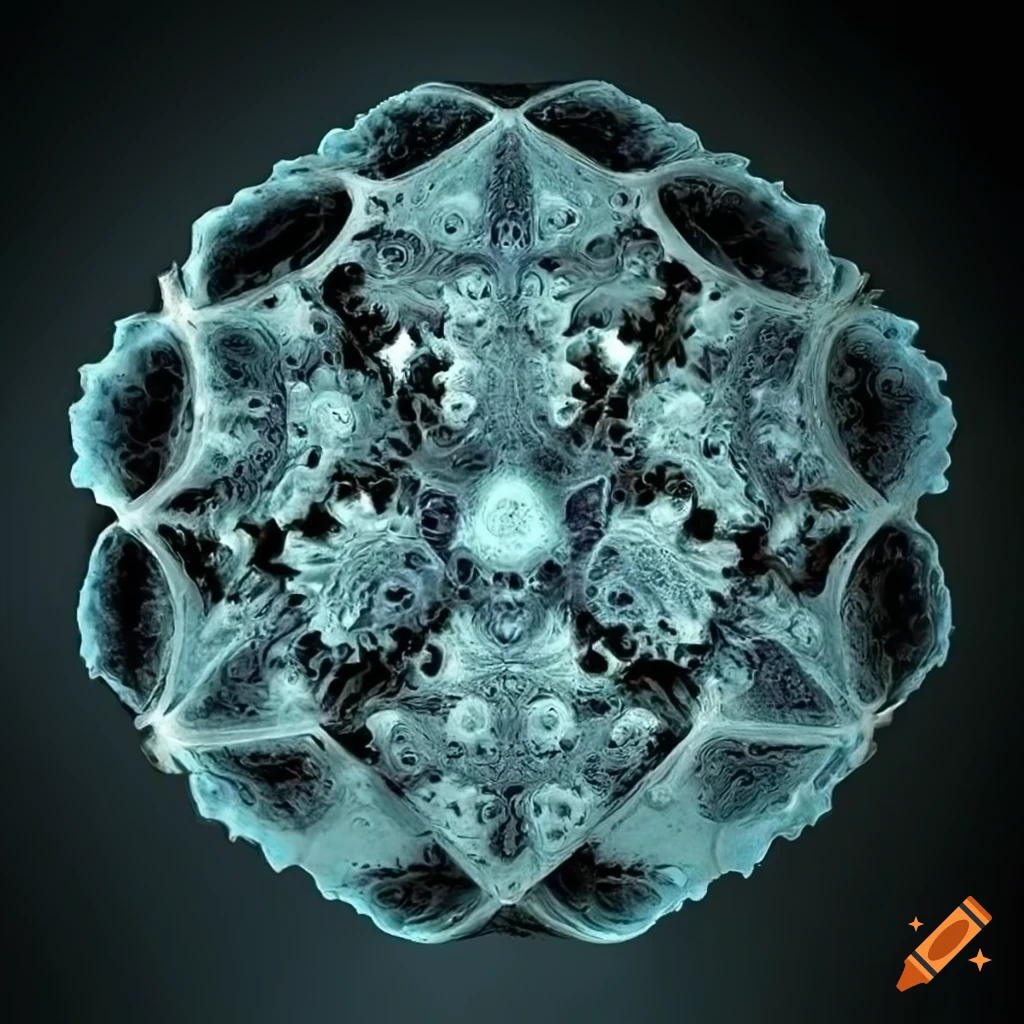 Abstract art inspired by various artists with geometric and organic elements