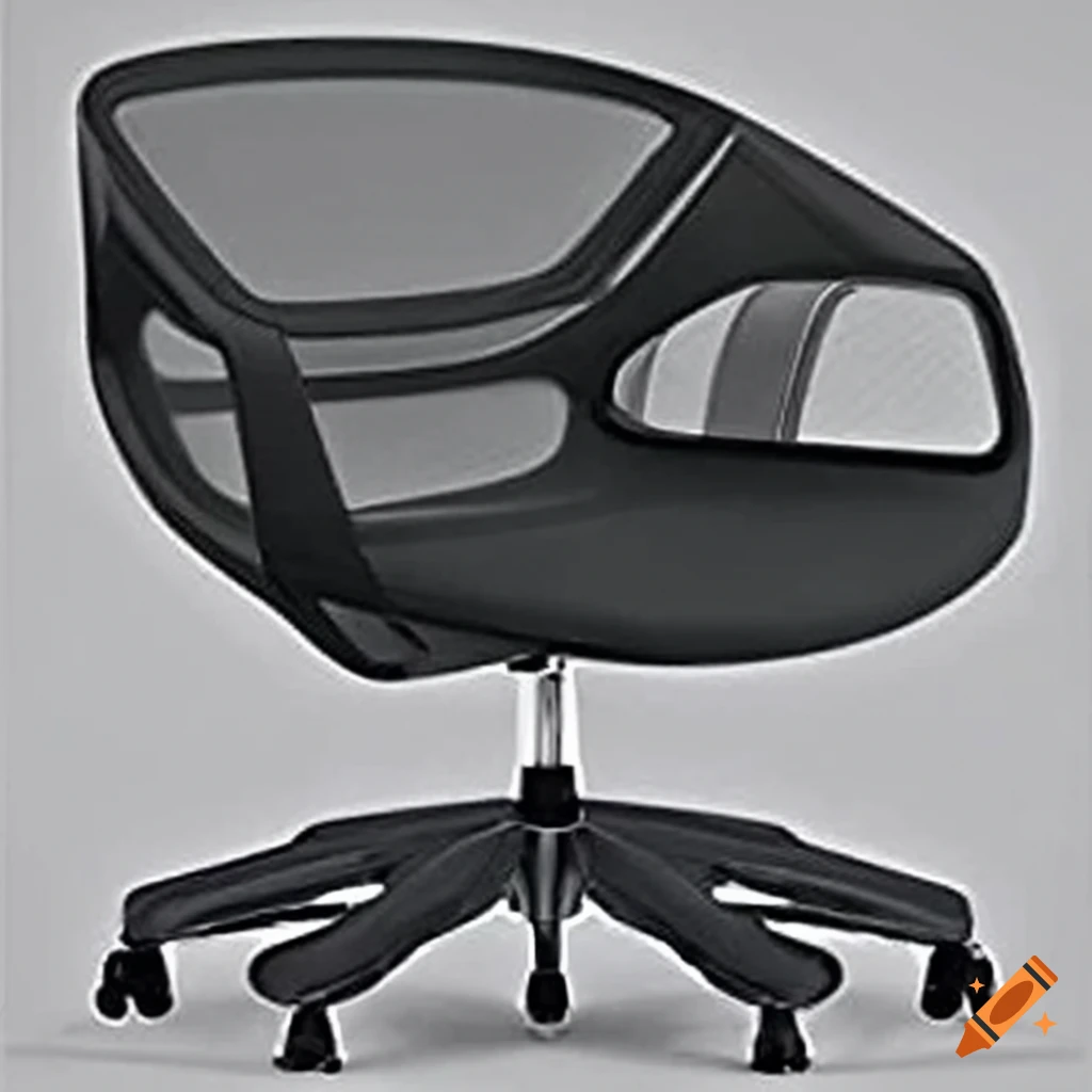 Illustration of Ergonomic Minimalist Chair Design