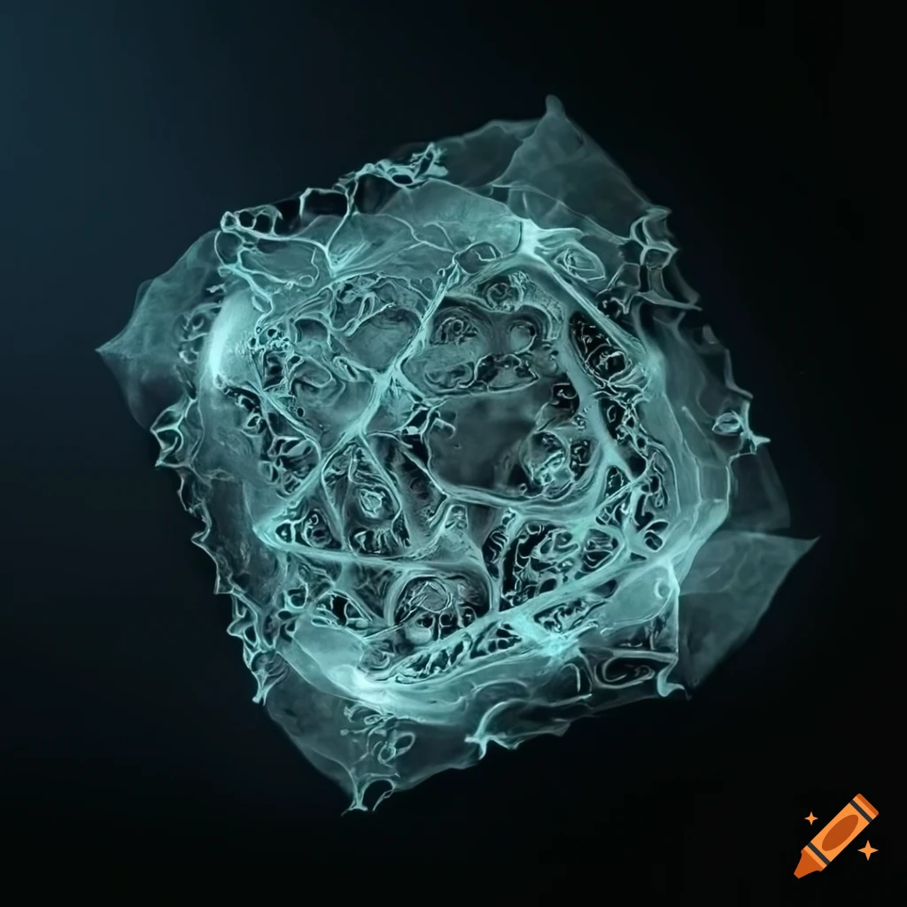 Abstract art inspired by various artists with geometric and organic elements