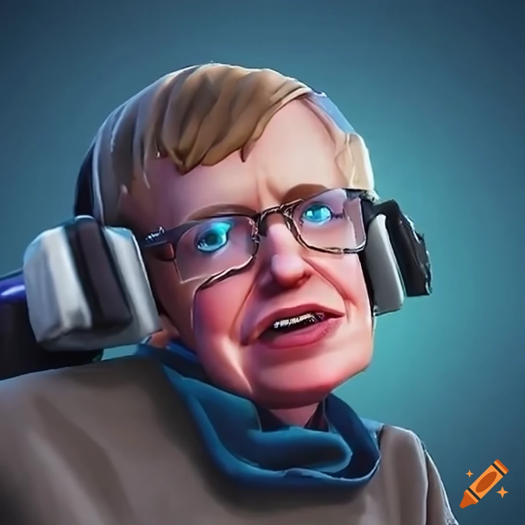 Steven Hawking Playing Fortnite Battle Royale On Craiyon