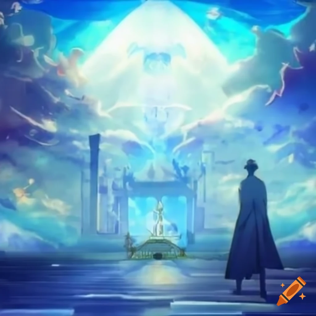 Anime depiction of the Gate of Heaven