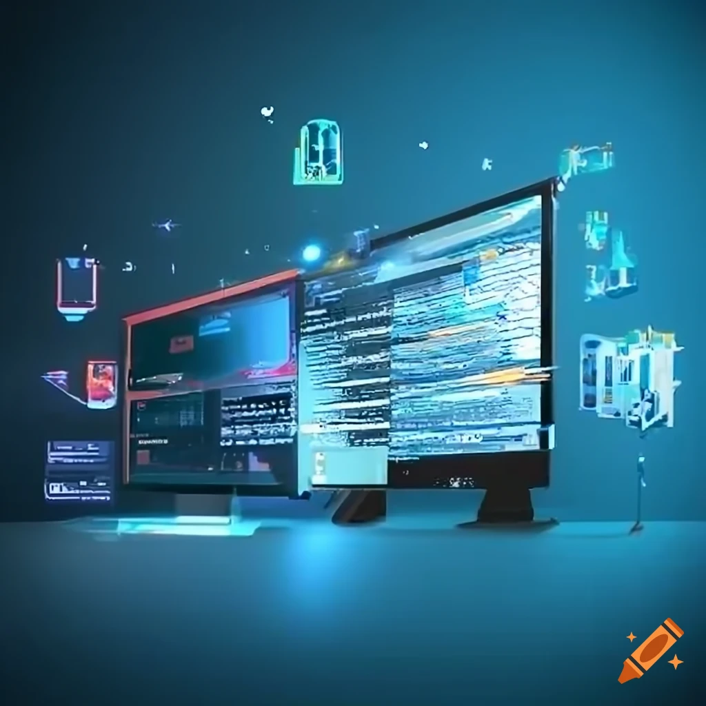Software development concept on Craiyon