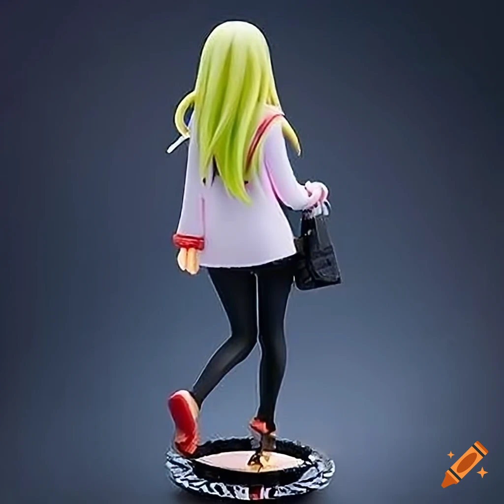 Bishōjo figure of artist from behind