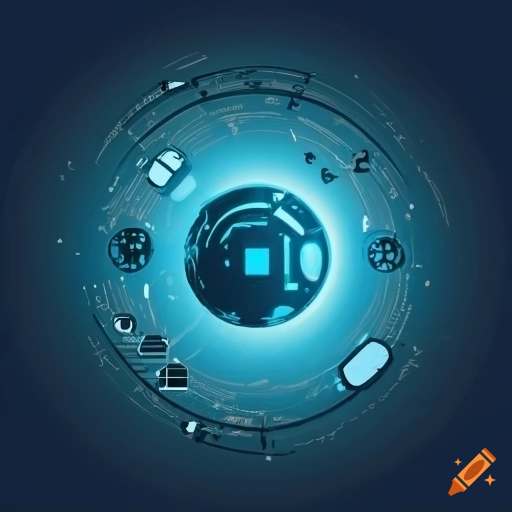 Tech and design icons compilation on Craiyon