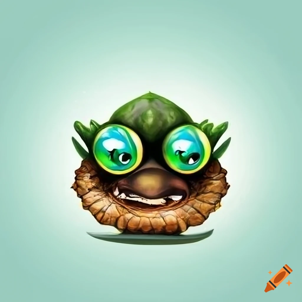 Laughing turtle with big eyes