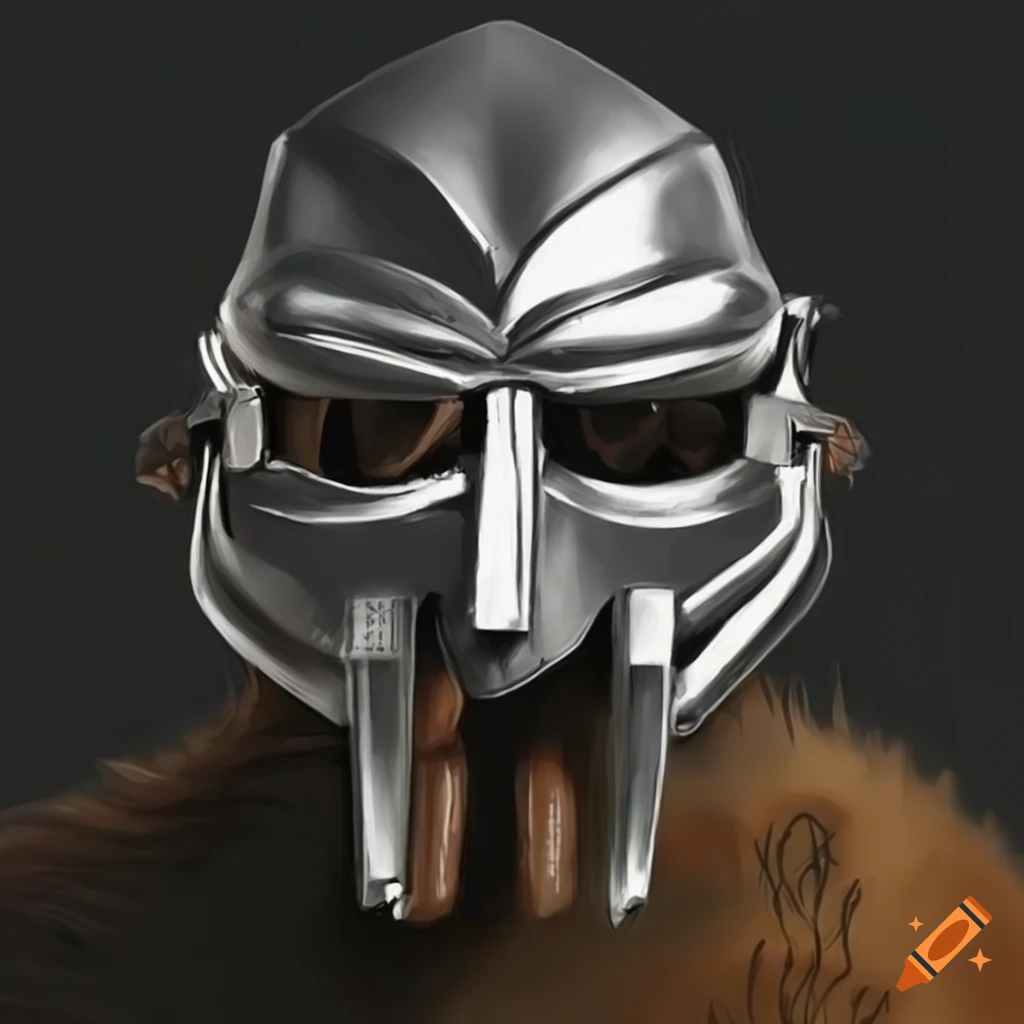 Monkey wearing MF DOOM mask