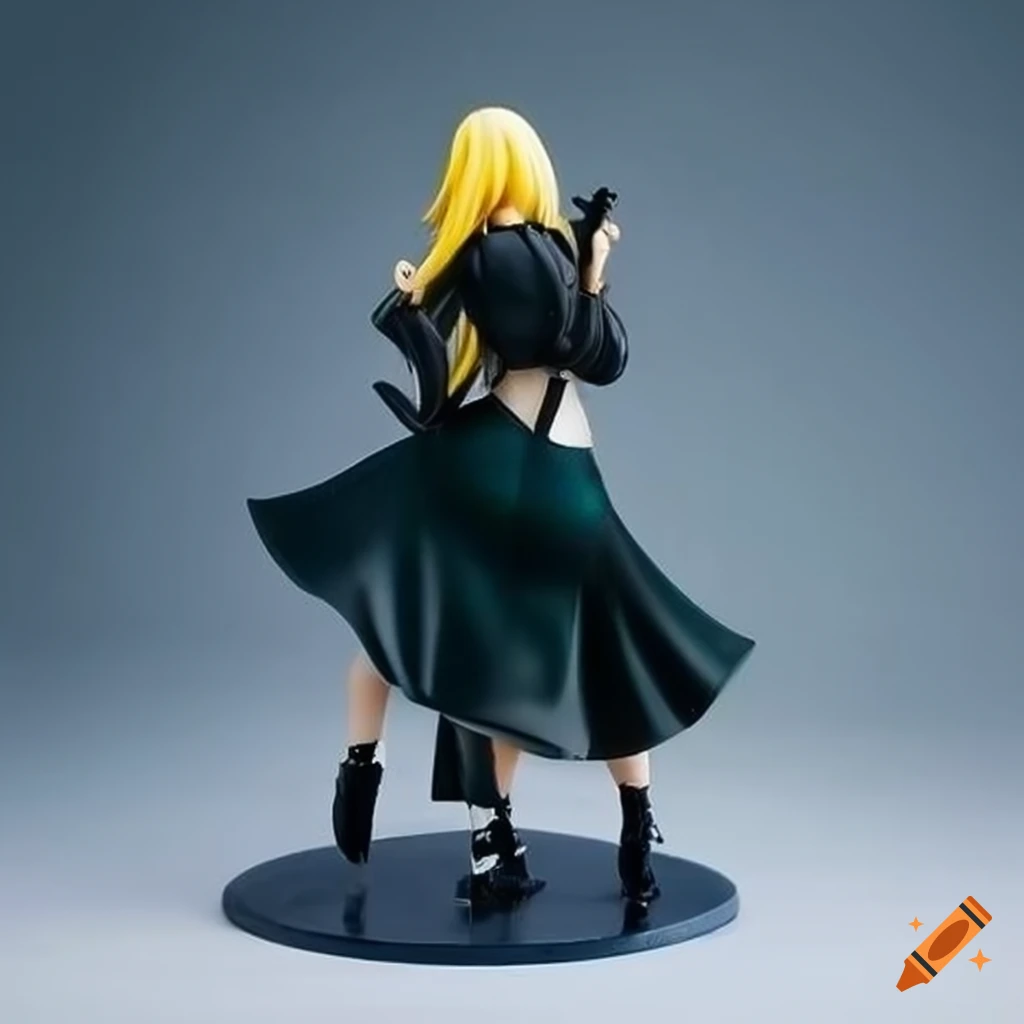 Bishōjo figure of artist from behind