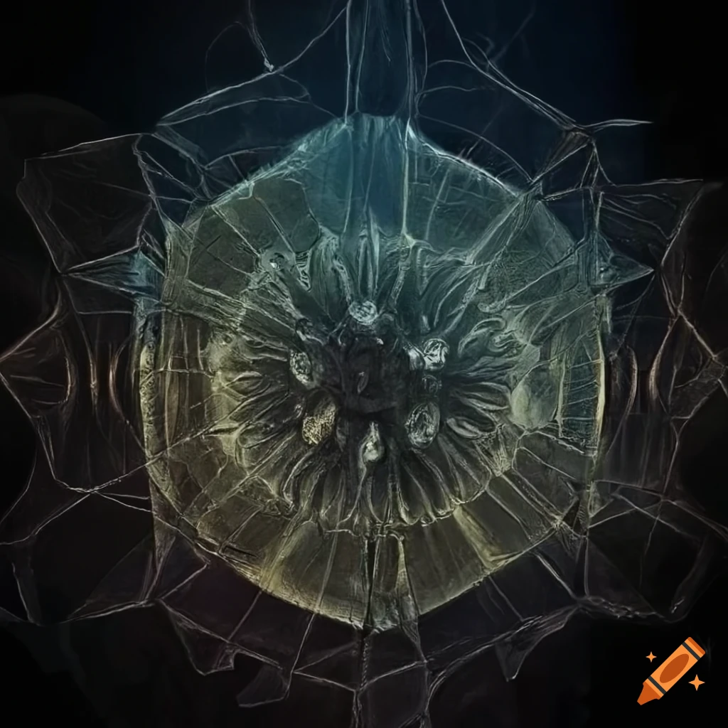 Abstract art inspired by various artists with geometric and organic elements