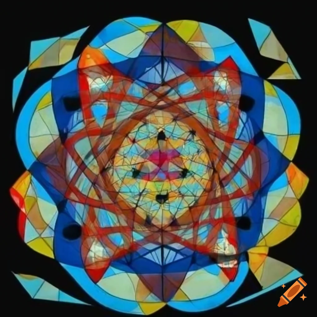 Sacred geometry art by an artist