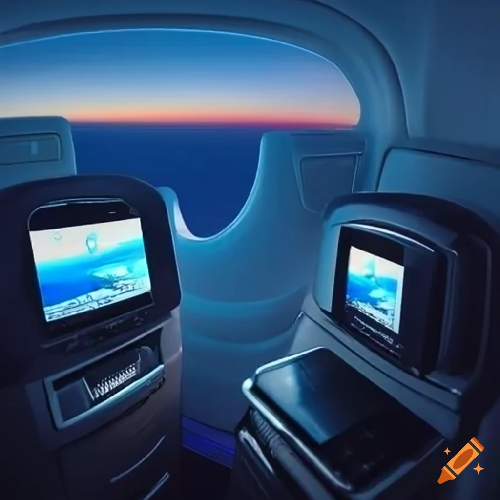 British airways inflight entertainment with apple ipad on Craiyon