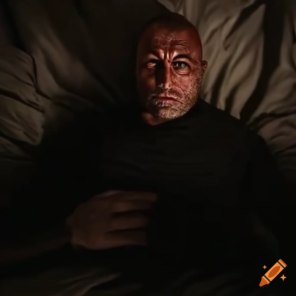Man waking up in bed