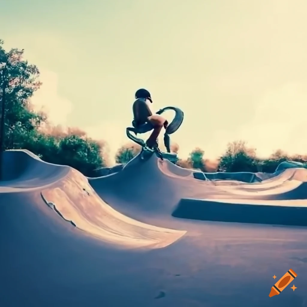 Pumptrack for biking and skating