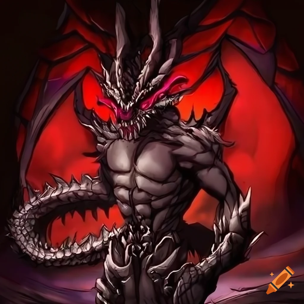 Anime demon dragon on Craiyon