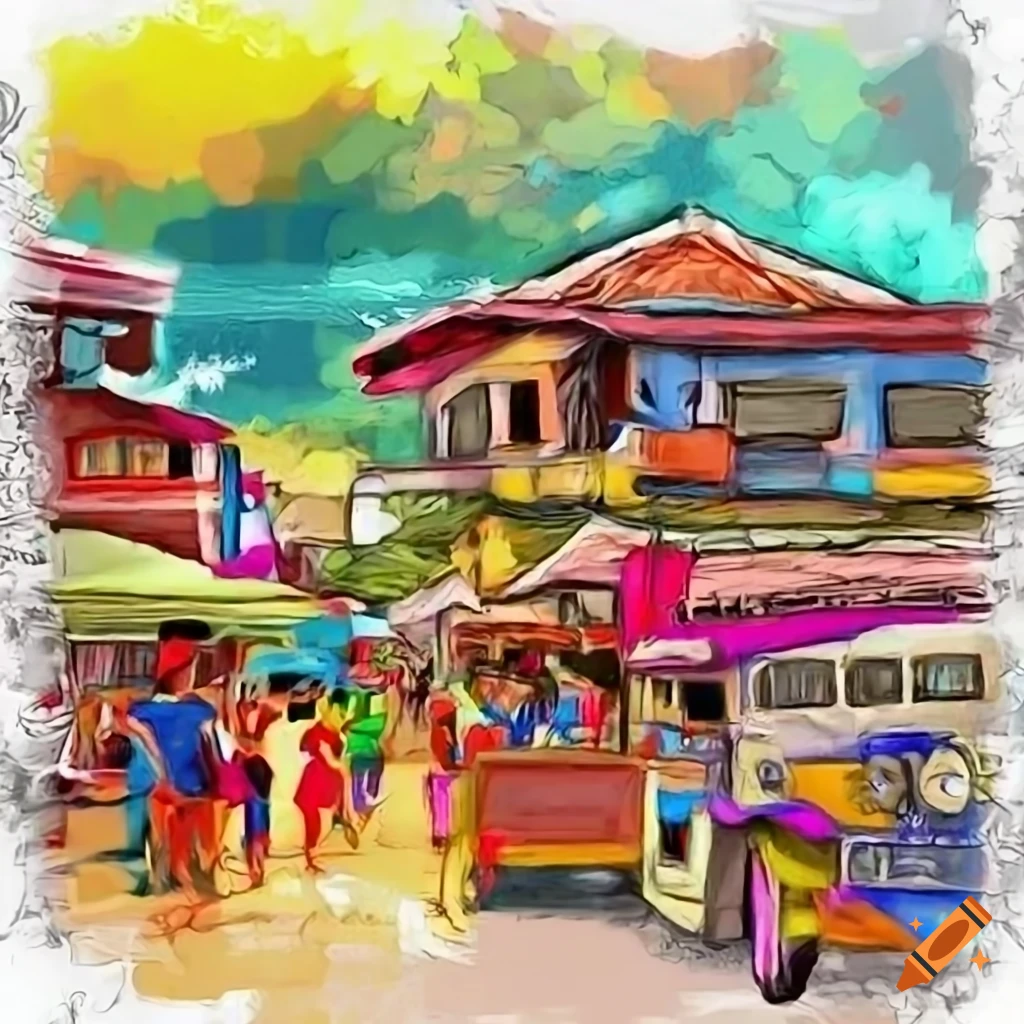 Modern twist on traditional filipino culture with jeepneys and