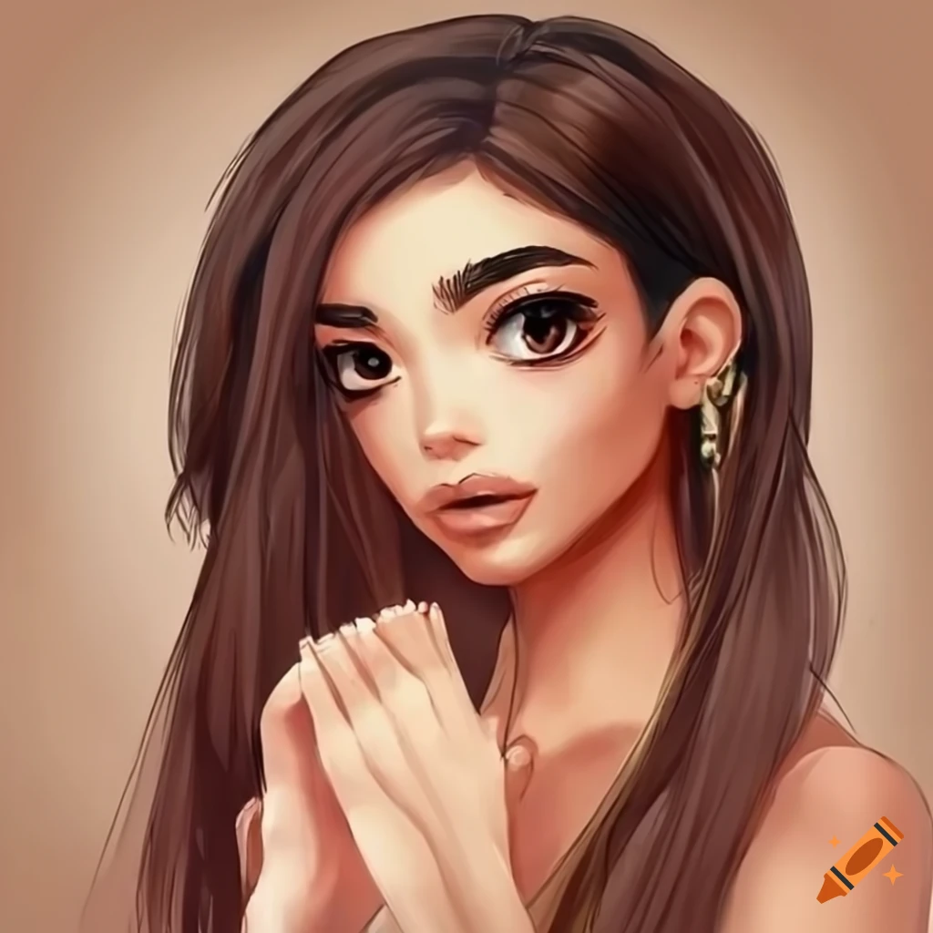 Portrait of a pretty girl named Elodie