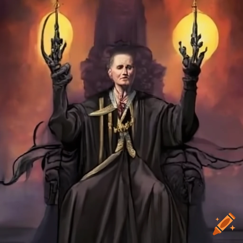 Supreme Court justices depicted as nine dark riders