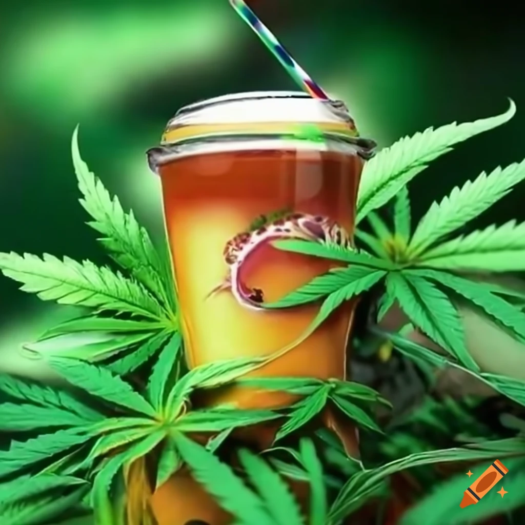 Coco bongo drink with marijuana on Craiyon
