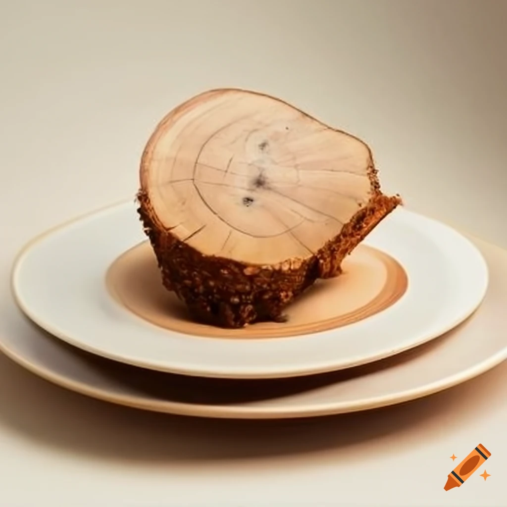 Log on a plate