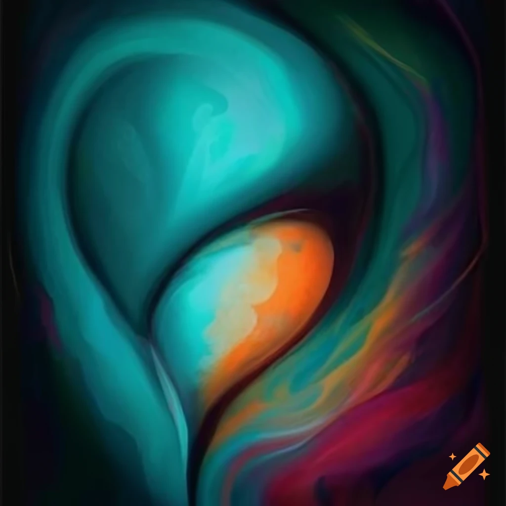 Abstract poster art for relationship counseling services