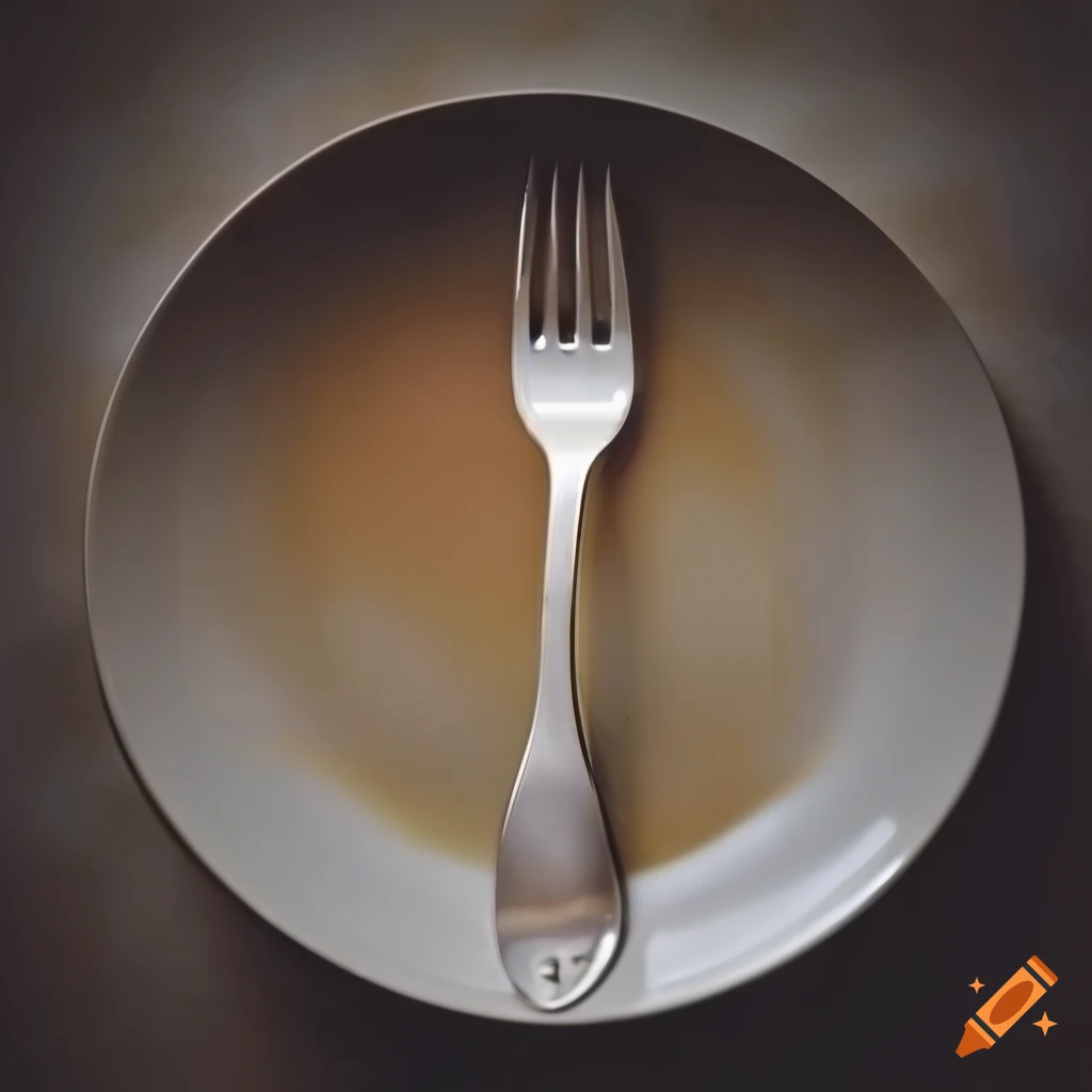 Fork on a plate