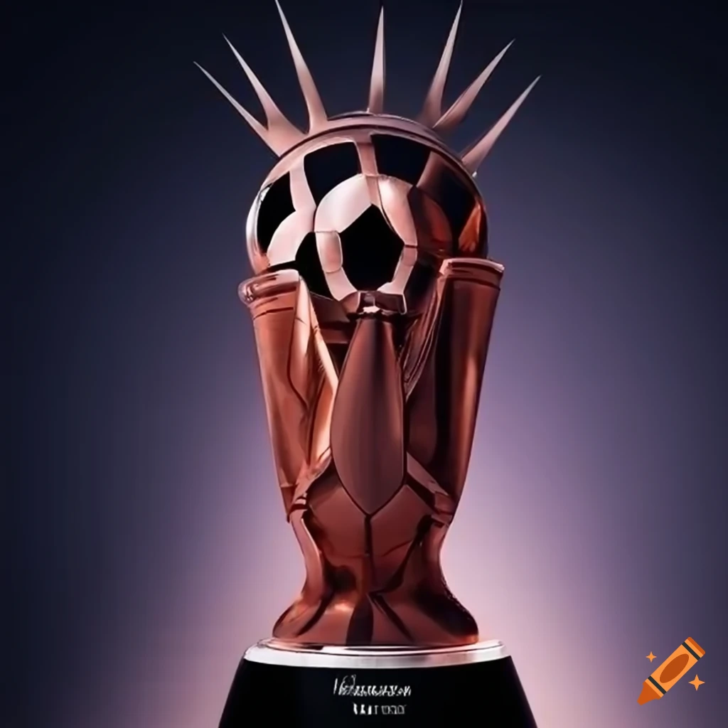 Modern football competition logo inspired by New York and the Statue of Liberty
