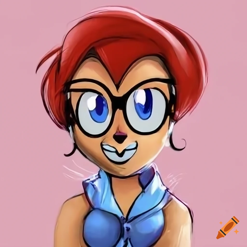 Sally Acorn with black pixie cut hair in pink shirt and glasses with arms crossed