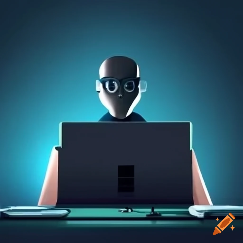 Avatar of a programmer on Craiyon