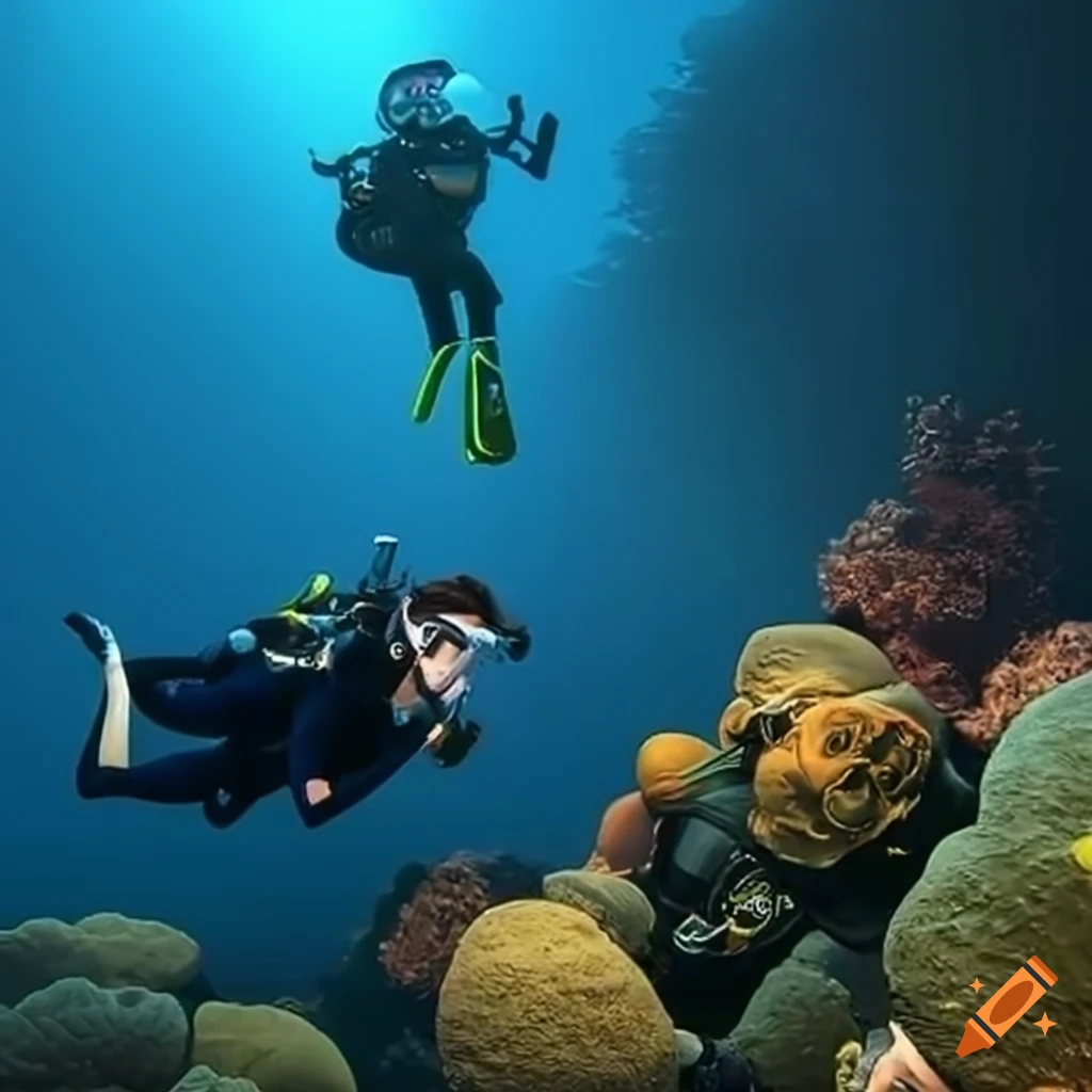 Scuba diver exploring the underwater world