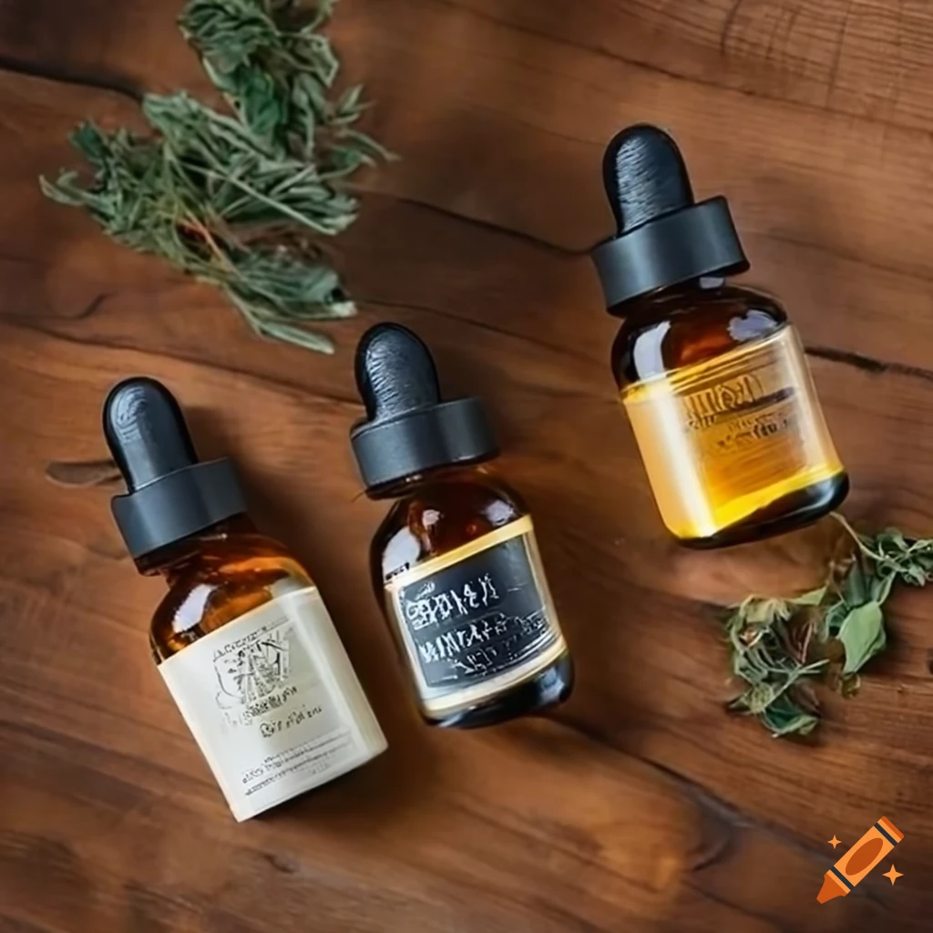 Premium botanical hair oil infused with herbs and essential oils