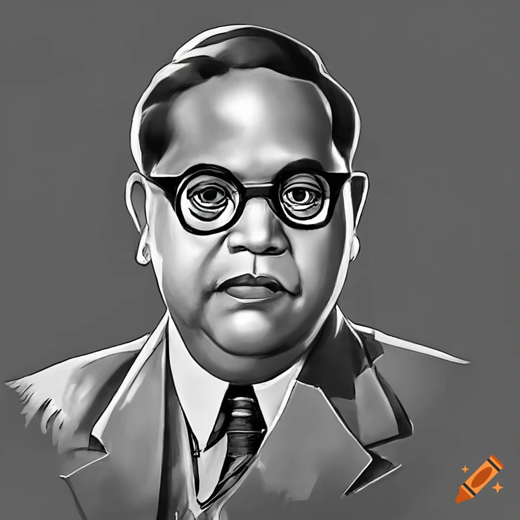 Dr. B.R. Ambedkar Drawing || How to draw DR. Babasaheb Ambedkar easily ||  Easy step by step