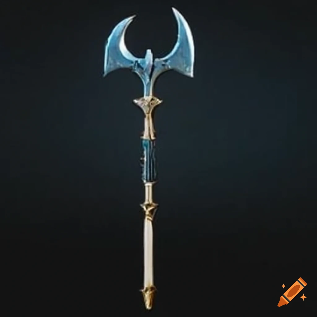 Magic perfect master halberd on Craiyon