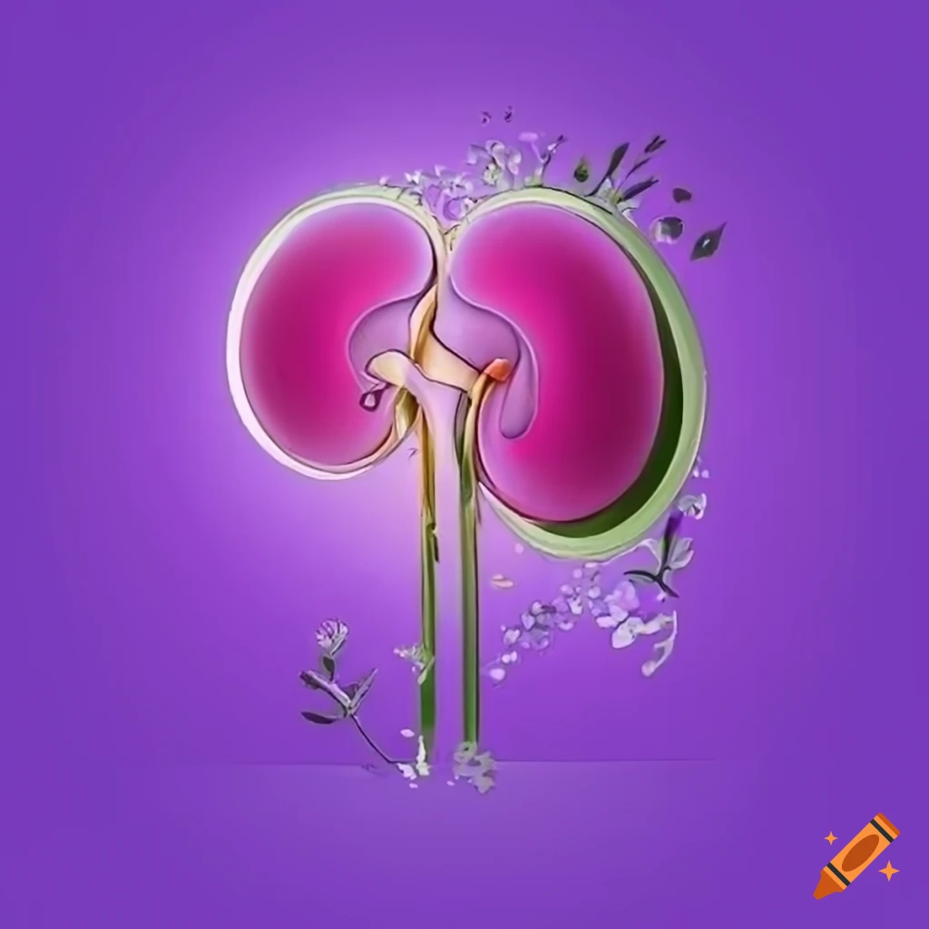 Lavender flowers kidney logo