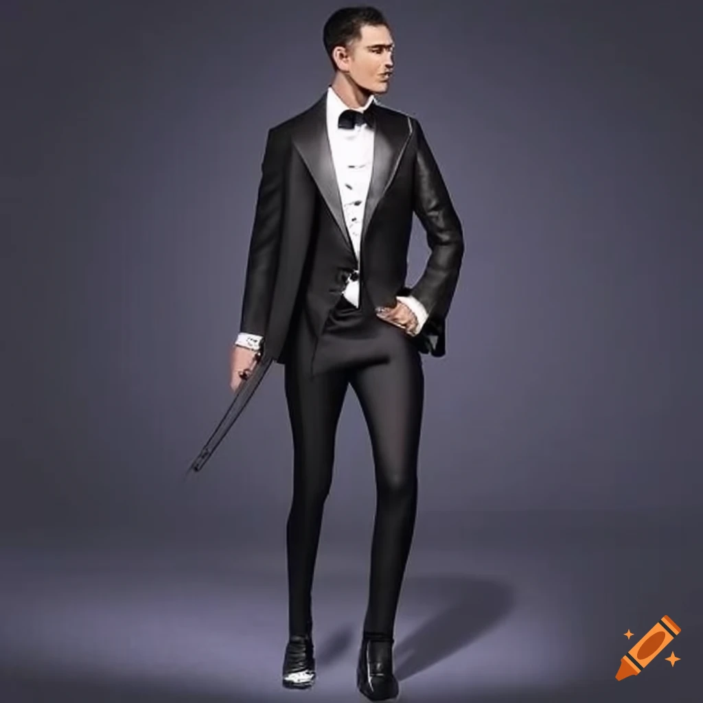 Tight tuxedo pants