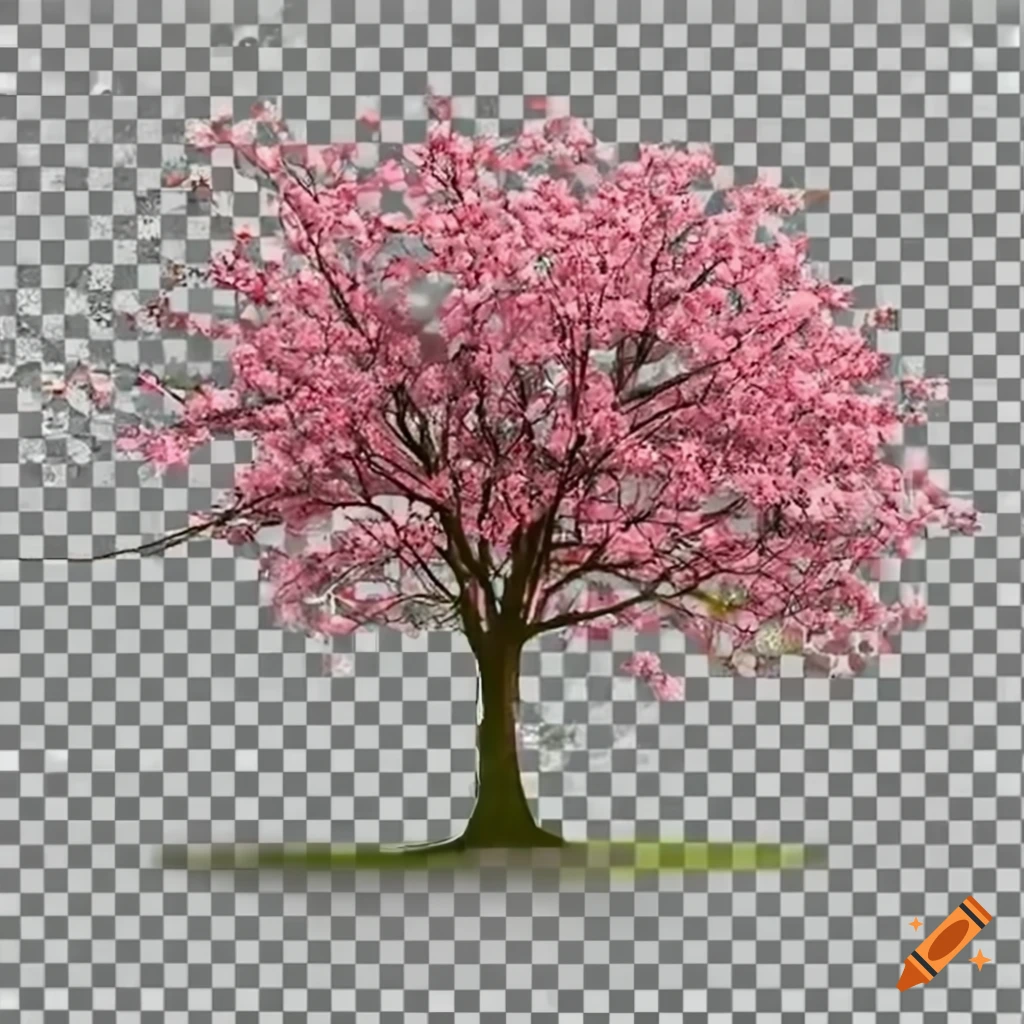 Spring tree on transparent background on Craiyon