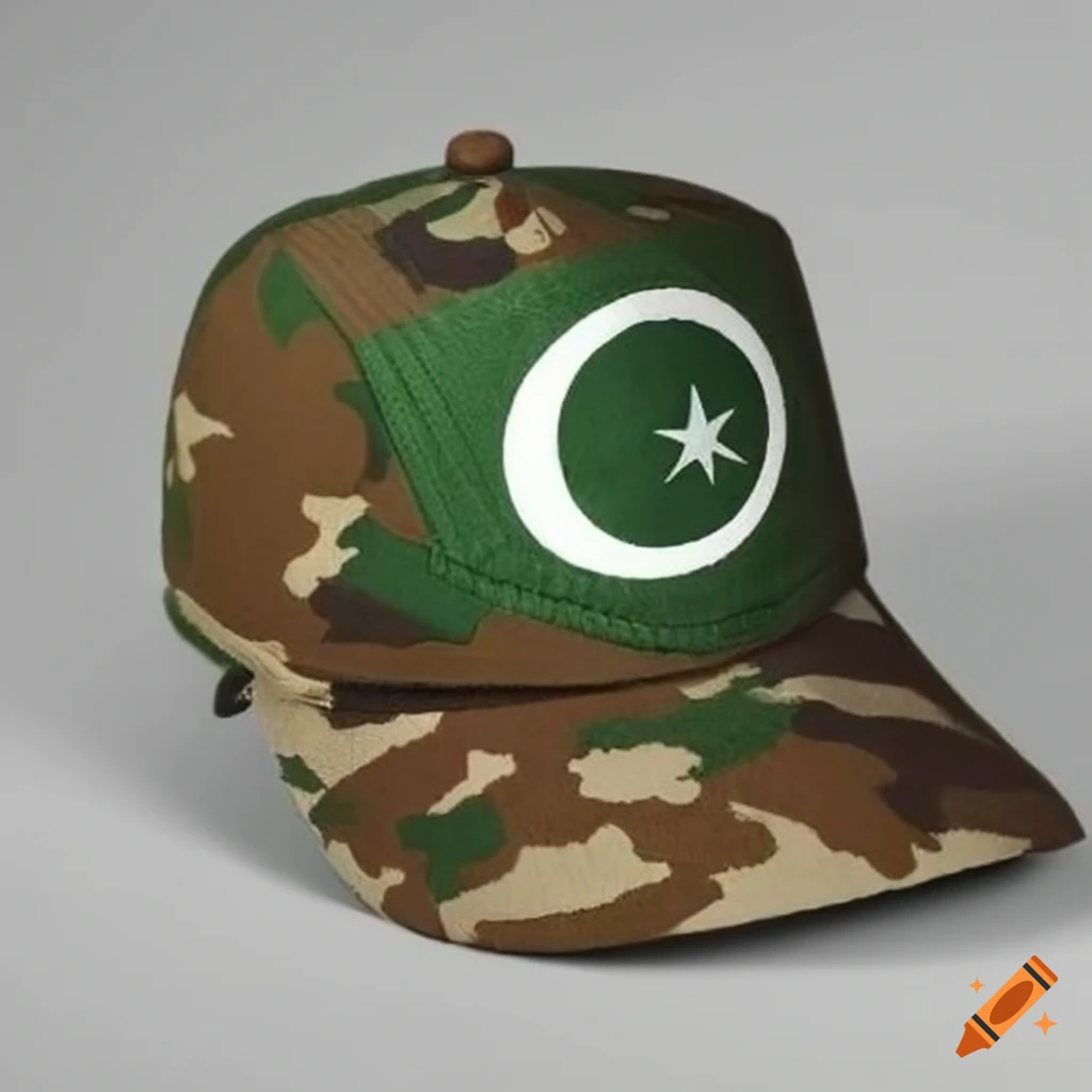Pakistani army cap on Craiyon