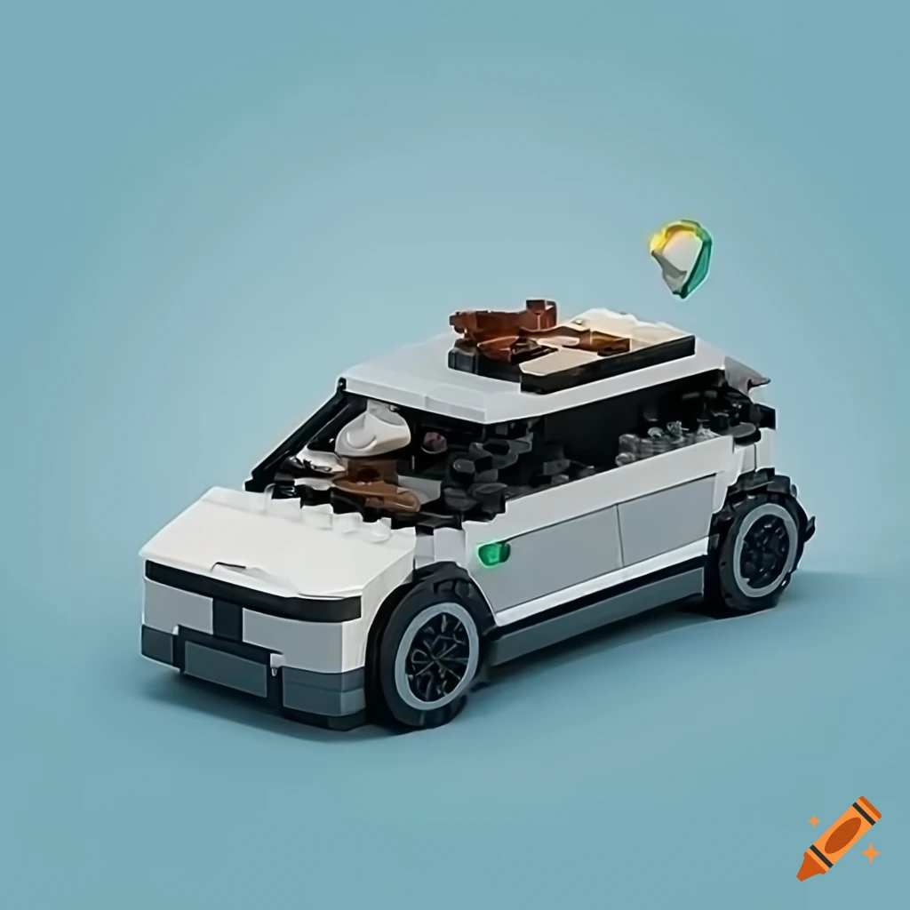 Lego hyundai ioniq 5 charging on Craiyon