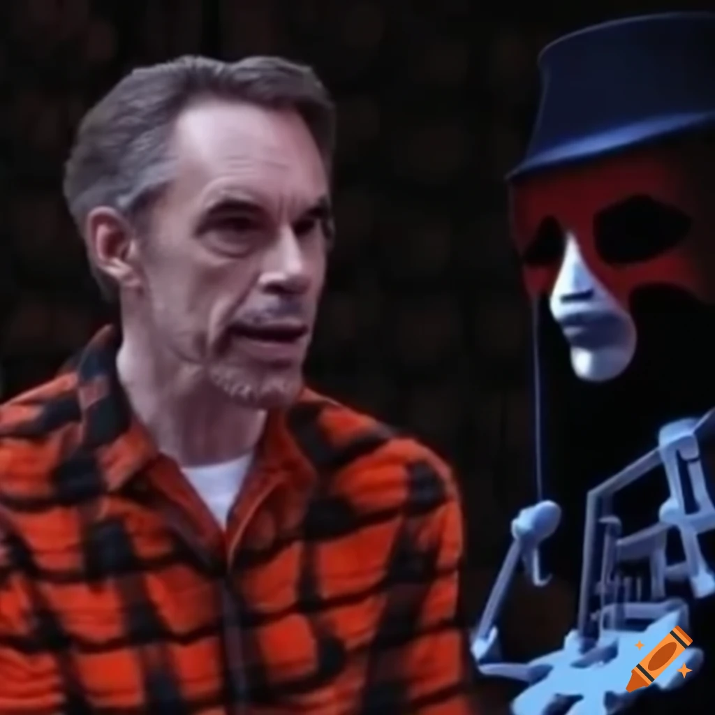 Joe rogan, buckethead, jordan peterson, and paul stamets discussing bionicle lore in a lego